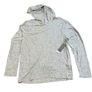 LEG3ND Men’s Black/Grey Space Dye Long Sleeve Hoodie NWT (L)